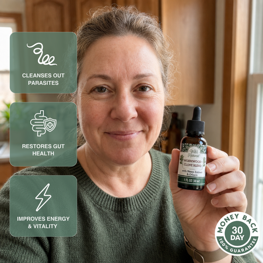 Wild Harvest® Wormwood & Clove Drops - Natural Herbal Parasite Cleanse for a Cleaner, Healthier Gut