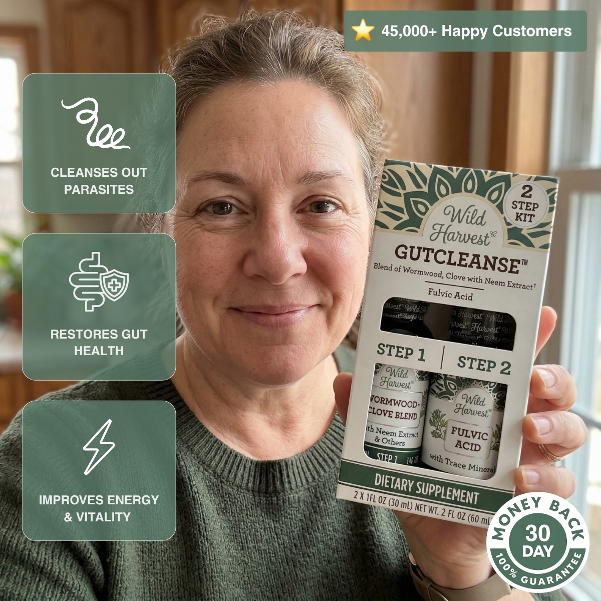 Wild Harvest GutCleanse Kit - Targets Hidden Gut Parasites To Restore Your Digestion, Energy, and Clarity From the Inside Out