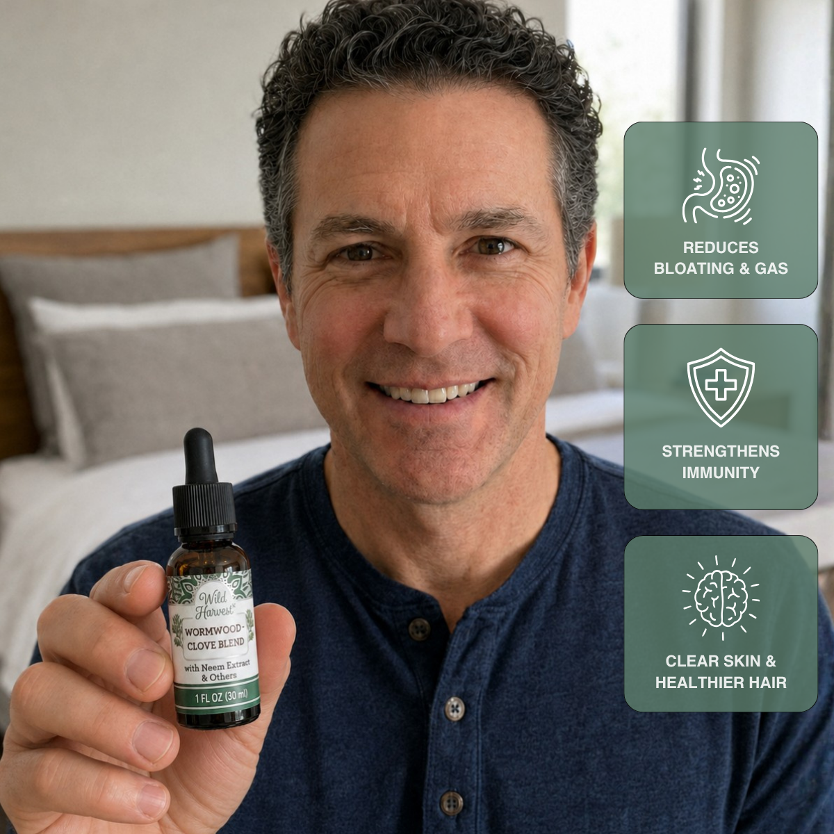 Wild Harvest® Wormwood & Clove Drops - Natural Herbal Parasite Cleanse for a Cleaner, Healthier Gut